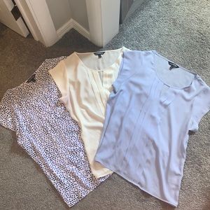 Three Express shoulder sleeve shirts